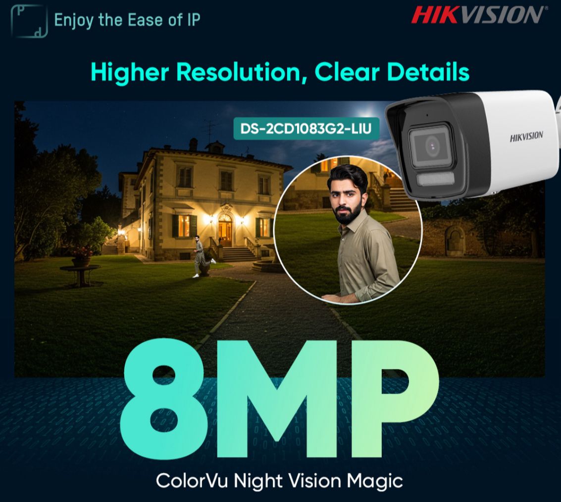 HIKVISION 8Mp camera clr vu night cameas
